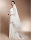  Beautiful One-tier Cathedral Wedding Veils With Lace Applique Edge