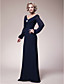  Trumpet/Mermaid V-neck Floor-length Chiffon Mother of the Bride Dress