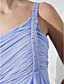  A-line One Shoulder Floor-length Chiffon Evening Dress
