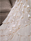  Luxury Delicate Beaded Taffeta Chapel Train Wedding Dress