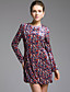  TS VINTAGE Wild Flower Velvet Lantern Dress