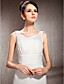  A-line Scoop Court Train Chiffon Wedding Dress