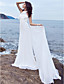 Sheath/Column Halter Watteau Train Chiffon Satin Wedding Dress