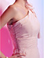  Sheath/Column One Shoulder Short/Mini Chiffon Cocktail Dress