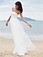  Sheath/Column Strapless Floor-length Organza Wedding Dress