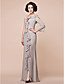  Sheath/Column One Shoulder Floor-length Chiffon And Stretch Satin Mother Of The Bride Dress