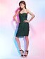  Sheath/Column Sweetheart Knee-length Chiffon Cocktail Dress