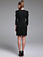  ts ruffle hals 3/4 erme kjolen