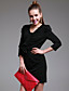  ts ruffle hals 3/4 erme kjolen