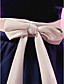 A-line Jewel Tea-length Velvet And Tulle Flower Girl Dress