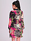  TS Digital Pleated Flow Dress With Belt