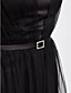  Sheath/Column Floor-length Tulle And Satin Bridesmaid Dress With Straps