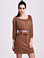  TS Elegant Ruffle Waist Dress