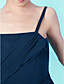  a-linje spaghetti rem te-lengde chiffon junior brudepike kjole