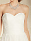  Sweetheart Neck Sweep/Brush Train Tulle Wedding Dress