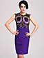  ts abstrakten Print Bleistift Kleid