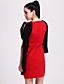  TS Contrast Color Shawl Dress (More Colors)