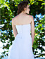  A-line Sweetheart Court Train Organza Wedding Dress
