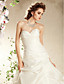  A-line Sweetheart Floor-length Taffeta Wedding Dress