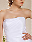  uma linha strapless do assoalho-comprimento vestido de noiva de tule charmosa