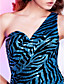  Sheath / Column One Shoulder Short / Mini Sequined Cocktail Dress