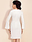  TS Simplicity Open-Slit V-neck Dress