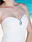  chérie cou genou longueur robe de mariée en mousseline de soie