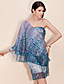  ts en skulder havet slag chiffon print kjole