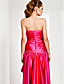  Asymmetrical Sweetheart Neck Stretch Satin Evening Dress