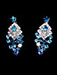  luxe strass twee stuk prachtige dames ketting en oorbellen sieraden set (50 cm)