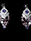  luxe strass twee stuk prachtige dames ketting en oorbellen sieraden set (50 cm)
