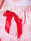  roja de recorte falda de gasa niña bowknot
