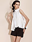  ts Pleated halsen Stevneskjorte bluse skjorte (flere farger)