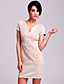  TS Heart-shaped Lace Sheath Dress