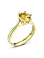  luxe klassieke dames-citrien ring (meer materiaal)