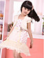  a-linje scalloped bomull jente kjole