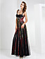  Sheath/Column Sweetheart Floor-length Tulle And Stretch Satin Evening Dress