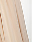  A-line V-neck Floor-length Chiffon Over Elastic Satin Bridesmaid/ Wedding Party Dress