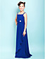  Sheath/Column Straps Floor-length Chiffon Junior Bridesmaid Dress