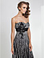  Sheath/Column Sweetheart Floor-length Tulle And Stretch Satin Evening Dress