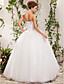 Ball Gown Sweetheart Strapless Floor-length Tulle Wedding Dress