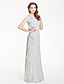  A-line One Shoulder Floor-length Chiffon Bridesmaid Dress