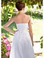 A-line Strapless Ankle-length Taffeta Wedding Dress