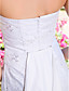  Sheath/Column Strapless Sweetheart Short/Mini Satin Lace Wedding Dress