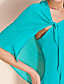  ts cape de style une robe en mousseline de soie épaule (plus de couleurs)