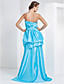  A-line Sweetheart Asymmetrical Taffeta Evening Dress