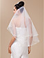  hermosa la punta del dedo capa de velo de novia