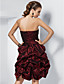  Ball Gown Sweetheart Strapless Short/Mini Taffeta Cocktail Dress