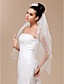  Two-tier Tulle With Pearls Fingertip Veil
