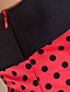  TS One-shoulder Polka Dot Dress